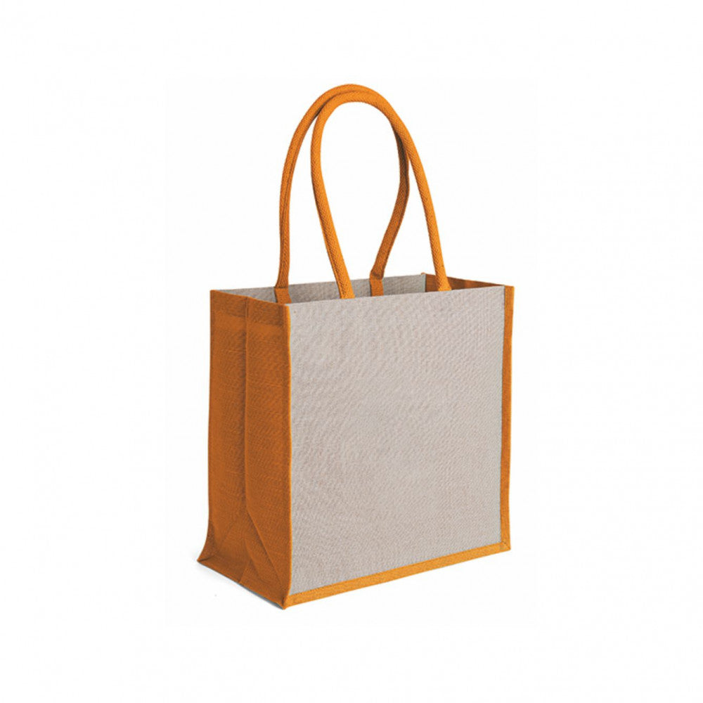 Borsa Mare In Juco E Cotone con zip