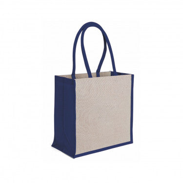 Borsa Mare In Juco E Cotone con zip