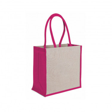 Borsa Mare In Juco E Cotone con zip