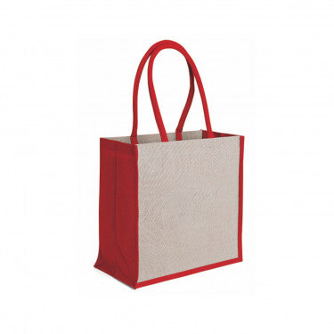Borsa Mare In Juco E Cotone con zip