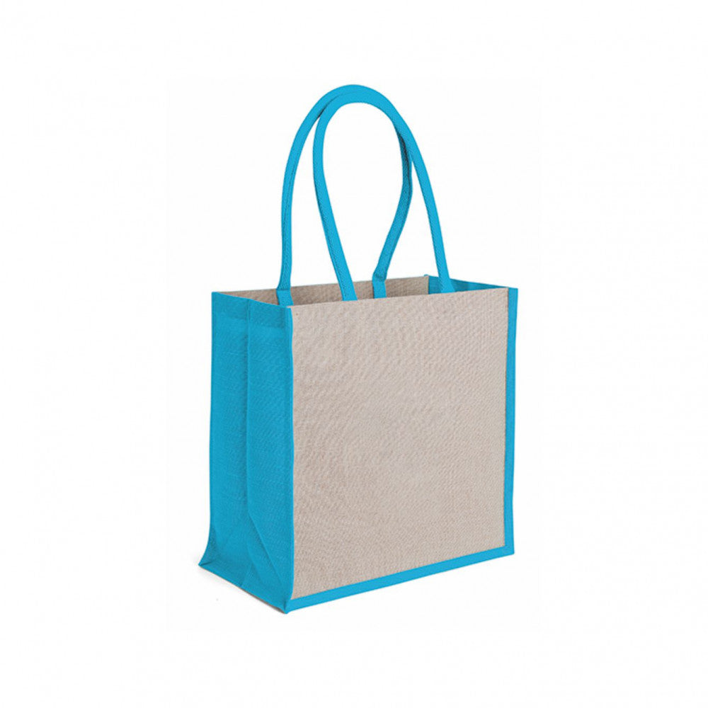 Borsa Mare In Juco E Cotone con zip