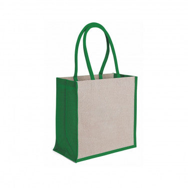 Borsa Mare In Juco E Cotone con zip