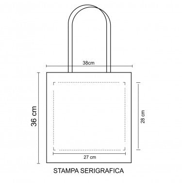 Borsa mare con decoro laterale