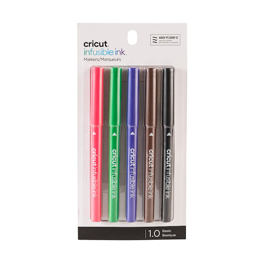 Cricut Marker Infusible Ink - Set 5 Colori Basic 1.0mm