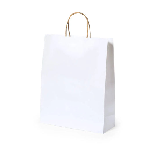 Shopper in Carta Bianca - 4 Dimensioni