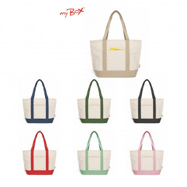 Kit Borsa e pochette in cotone riciclato