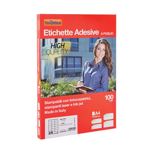 Foglio Etichetta  Adesive A4