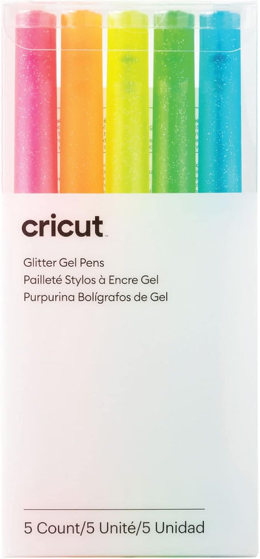 Cricut. Set 5 penne glitter neon