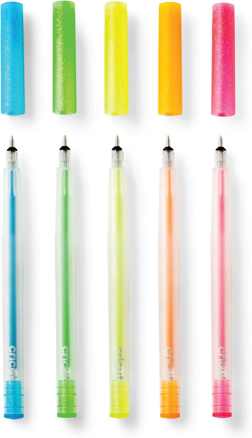Cricut. Set 5 penne glitter neon