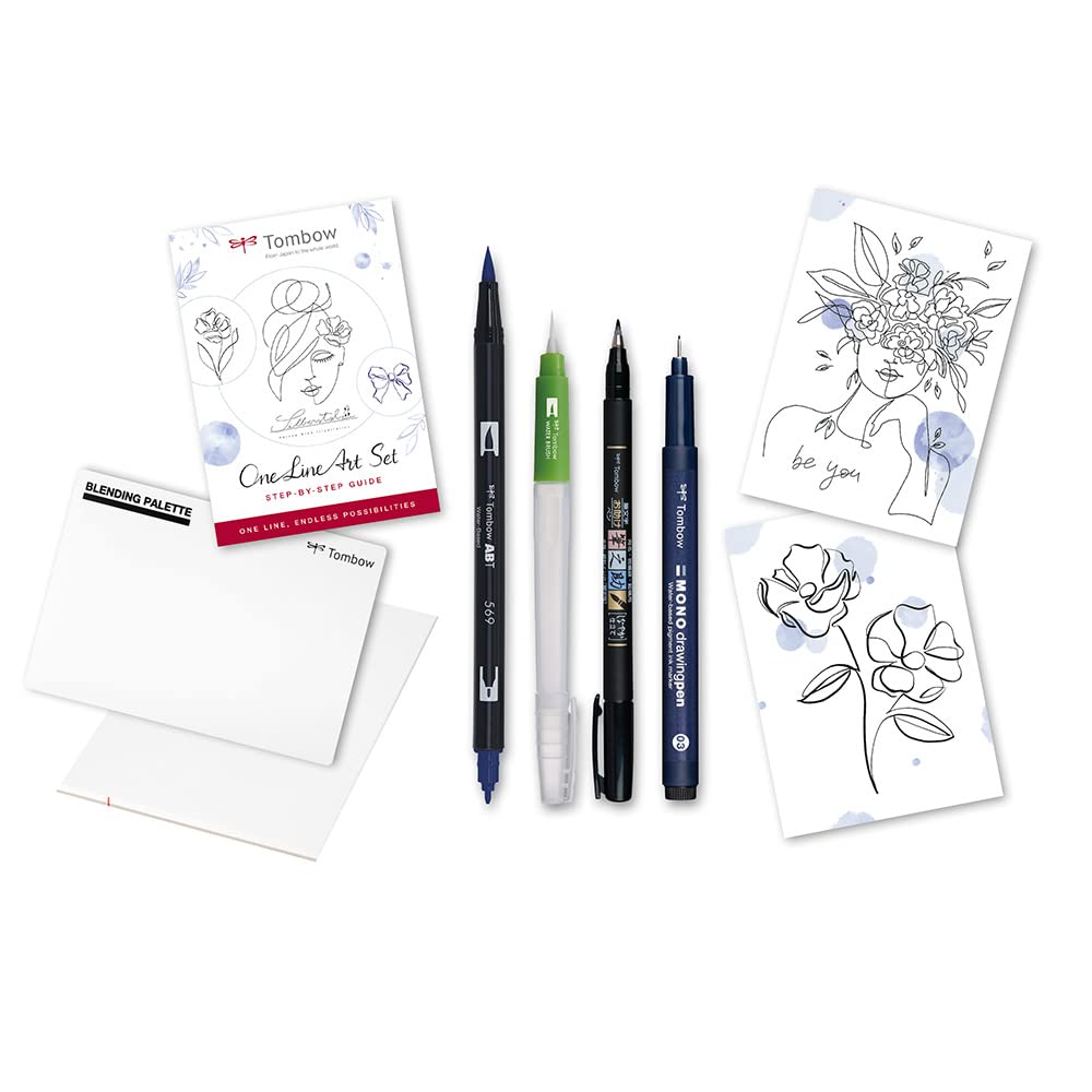 One line art Set Tombow