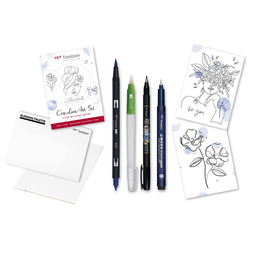 One line art Set Tombow