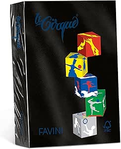 Pacco 250 Fg. Carta Colorata A4 Gr. 160 NERO Favini Le Cirque