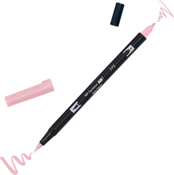 Marker Dual Brush PRO Tombow Colorless – Pennarello a Due Punte per Illustrazioni e Sketching