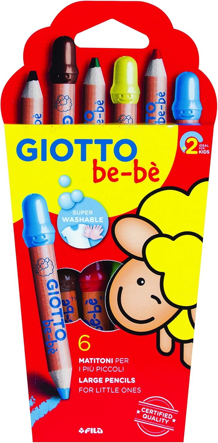 Giotto Bebè 6 matitoni, pastelli colorati