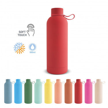 Borraccia Termica da 500 ml in Acciaio Inox – Doppia Parete, Finitura Soft Touch