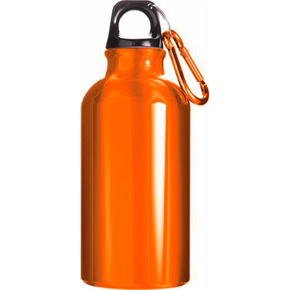 Borraccia alluminio 400 ml con moschettone