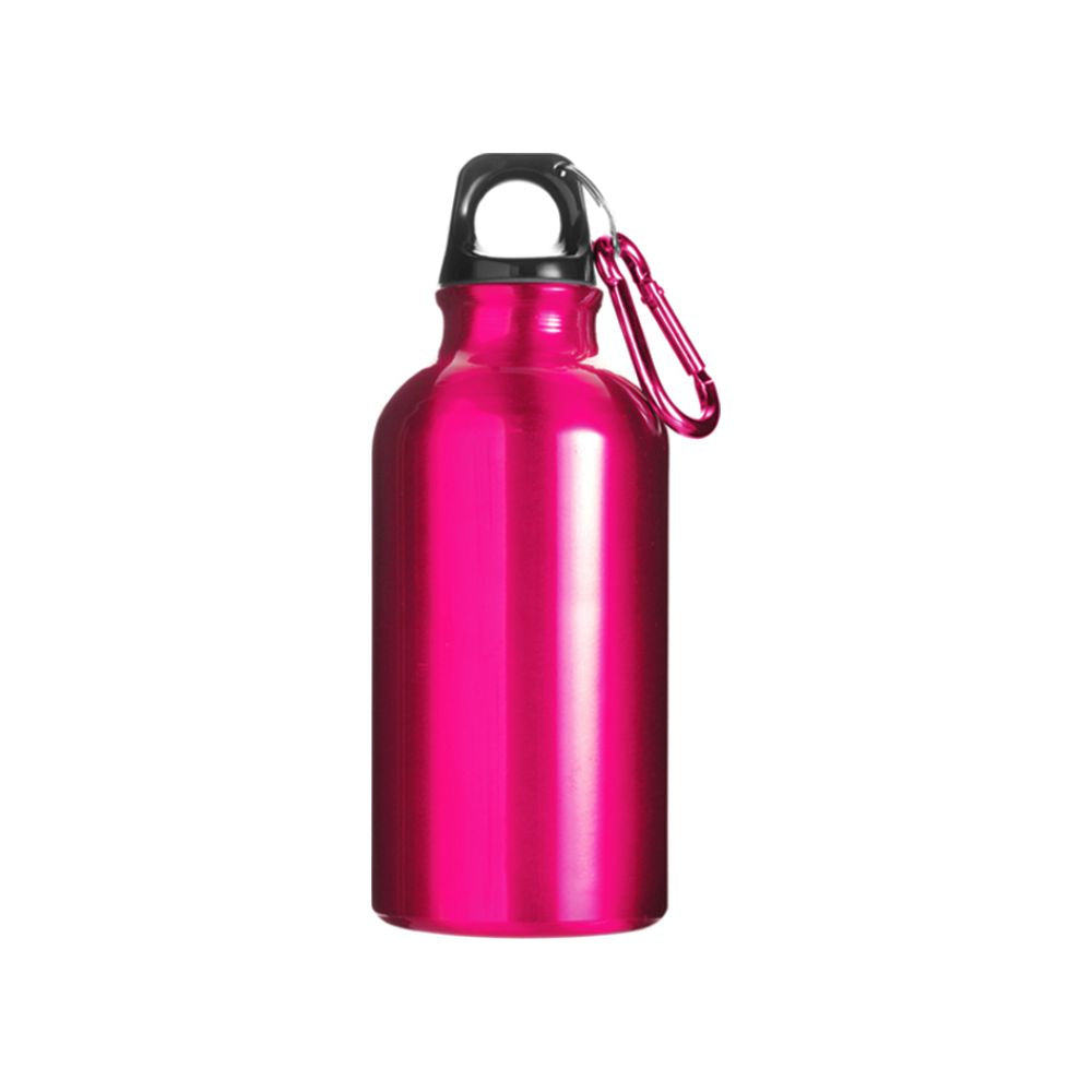 Borraccia alluminio 400 ml con moschettone