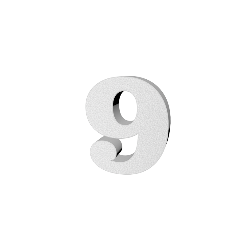 Lettere e numeri in polistirolo