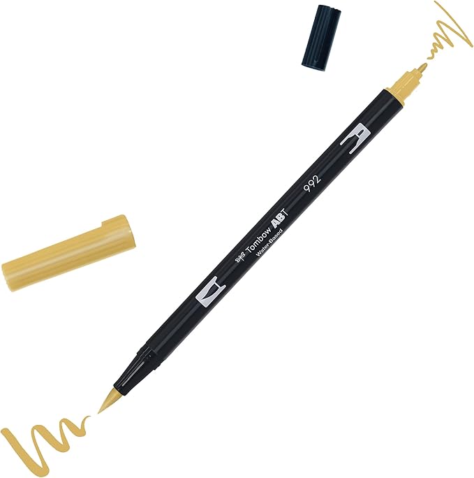 Marker Dual Brush PRO Tombow Colorless – Pennarello a Due Punte per Illustrazioni e Sketching
