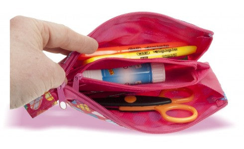 Bustina astuccio portapenne 3 tasche
