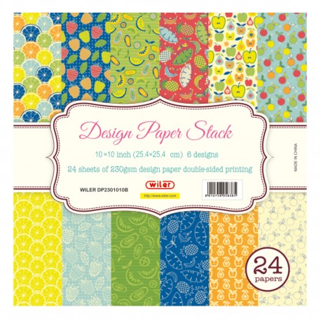 Carta Per Scrapbooking Fantasia B 25.4X25.4 Cm