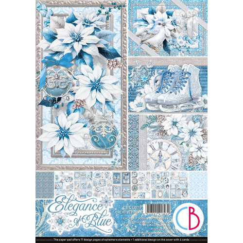 Carte per scrapbooking: Eleganza in BLU