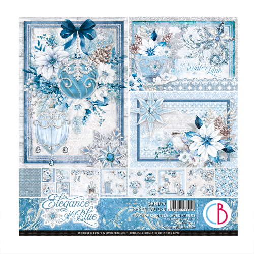 Carte per scrapbooking: Eleganza in BLU