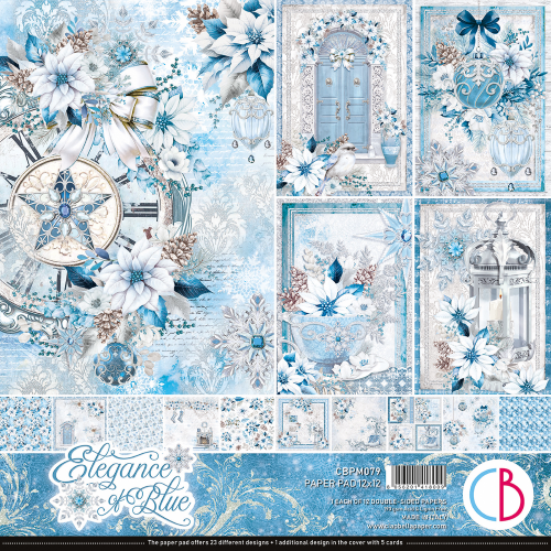 Carte per scrapbooking: Eleganza in BLU