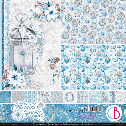 Carte per scrapbooking: Eleganza in BLU