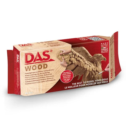 DAS Wood pasta da modellare con fibre di legno autoindurente gr 700