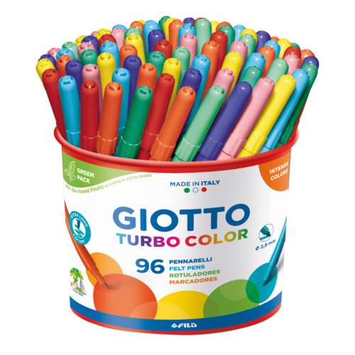 Giotto barattolo 96 Pennarelli Turbo color