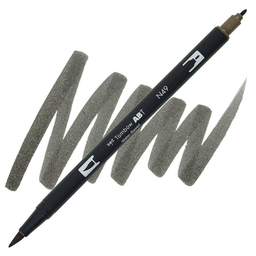 Marker Dual Brush PRO Tombow Colorless – Pennarello a Due Punte per Illustrazioni e Sketching