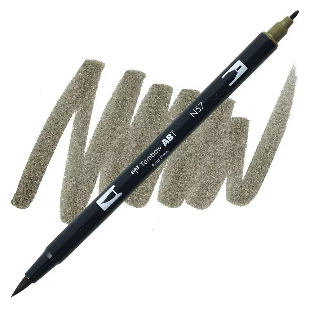 Marker Dual Brush PRO Tombow Colorless – Pennarello a Due Punte per Illustrazioni e Sketching