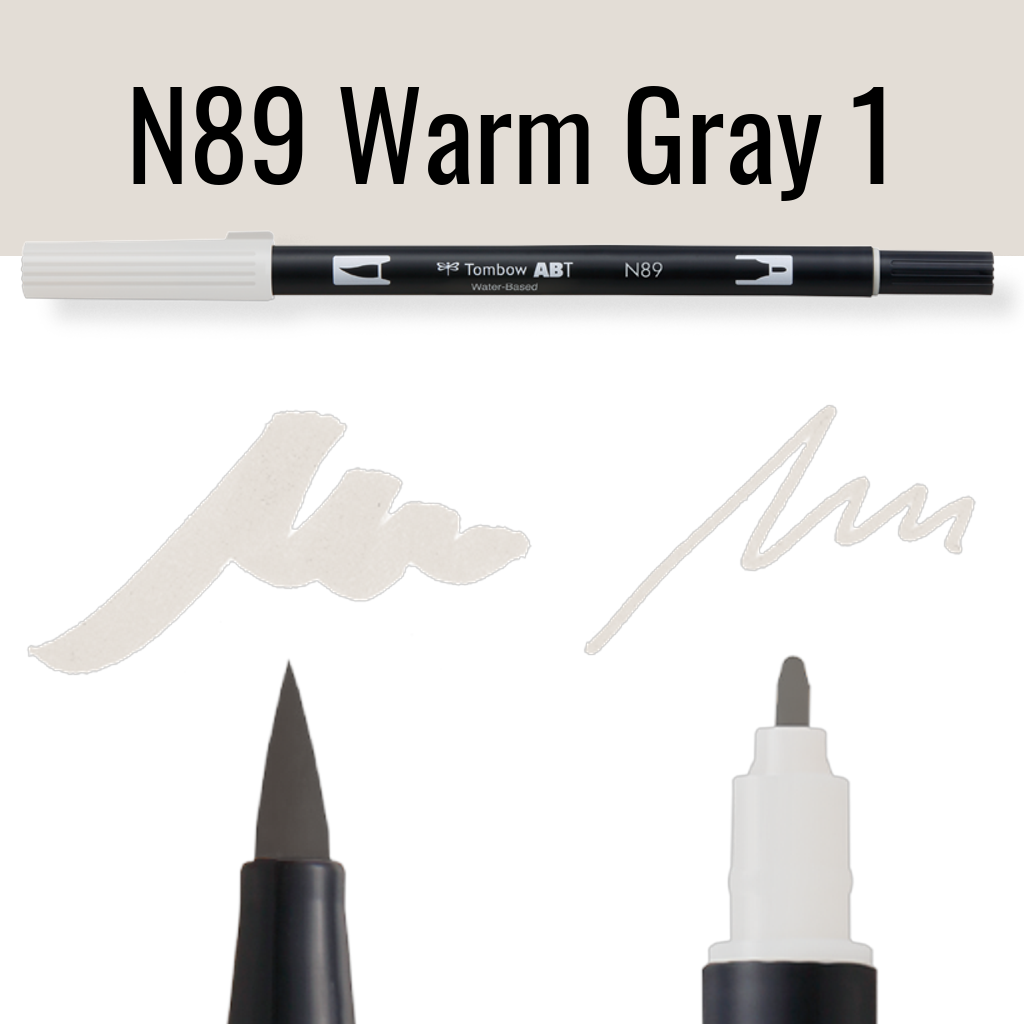 Marker Dual Brush PRO Tombow Colorless – Pennarello a Due Punte per Illustrazioni e Sketching