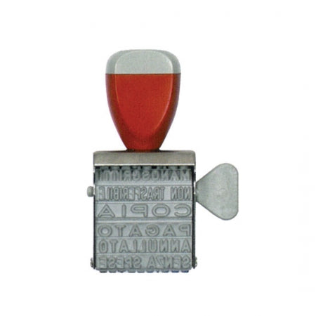 TIMBRO POLINOMIO IN GOMMA MM. 4