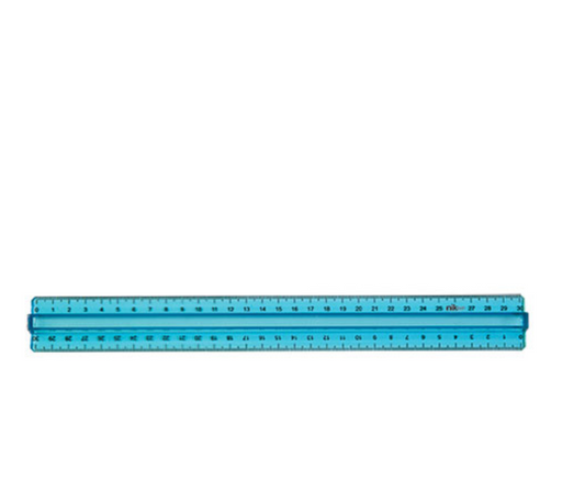 Triplo decimetro - righello cm. 30