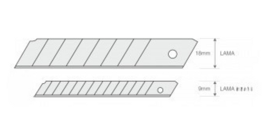 Lama ricambio per cutter pre spezzata
