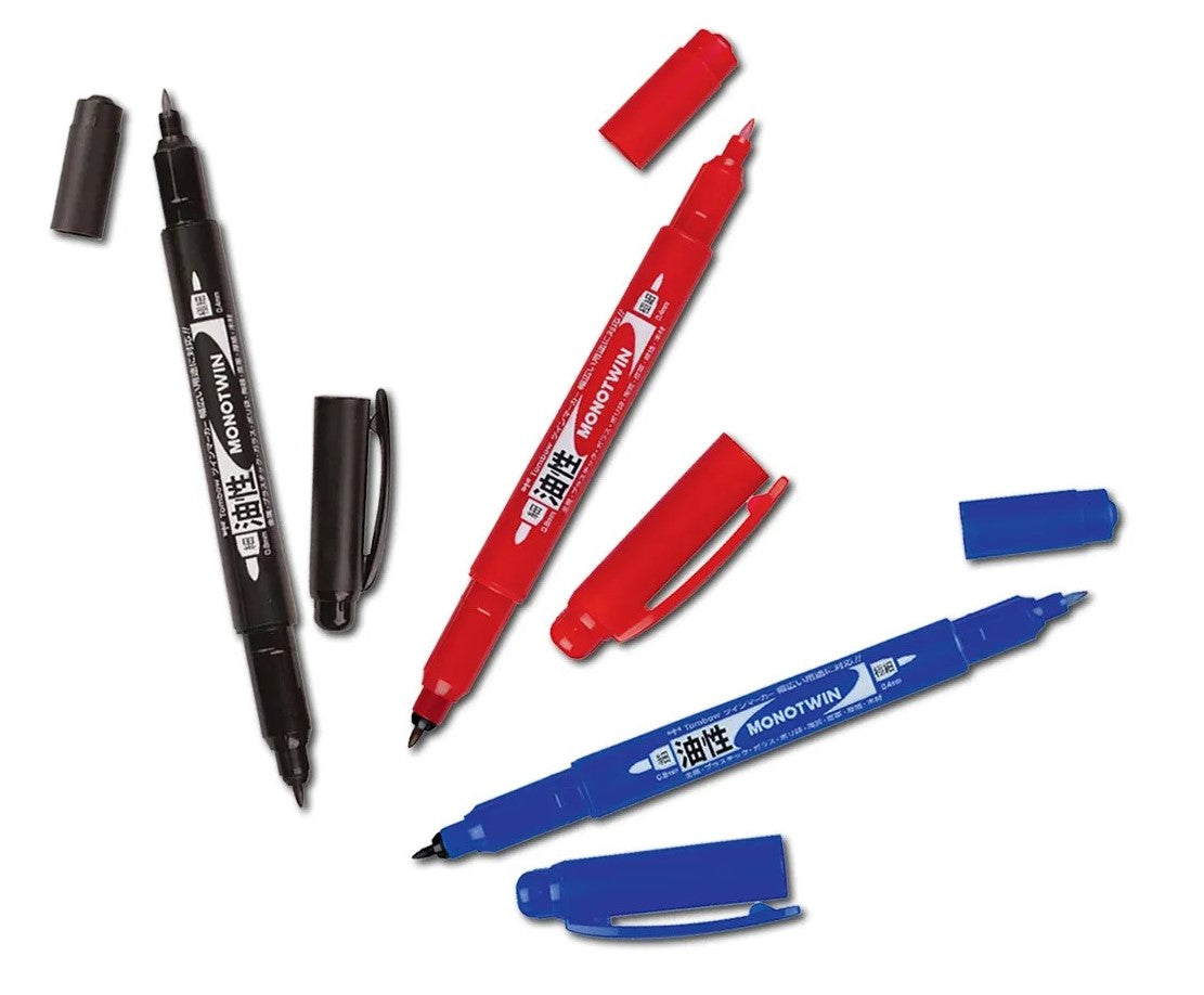 Tombow - Pennarello vetro ceramica bipunta MonoTwin