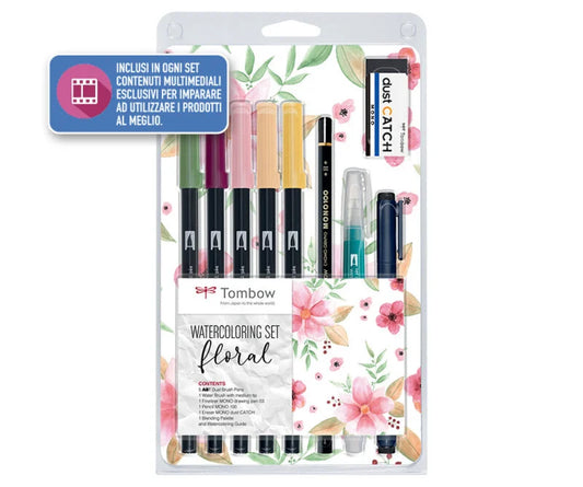 Set Completo per Acquerello Tombow - Dual Brush e Water Brush