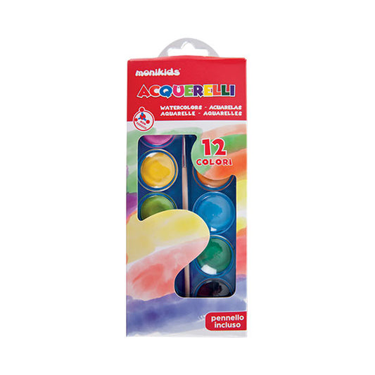 Acquerelli Da 12 Monikids Diam. 30