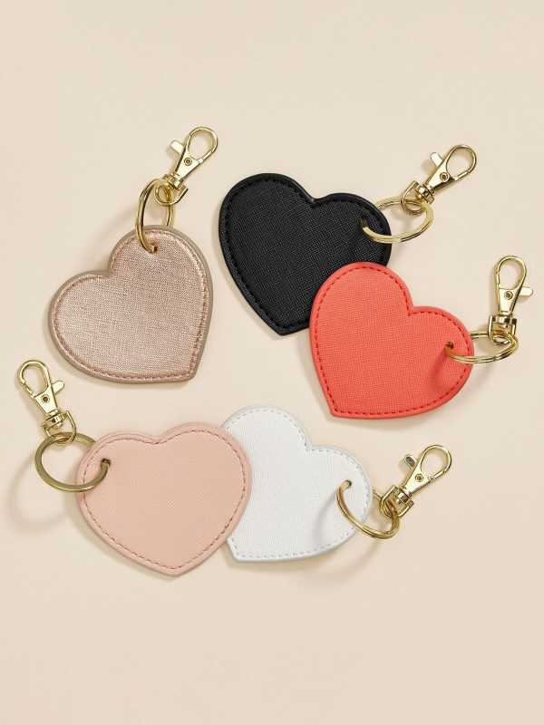 Portachiave In Ecopelle  Cuore