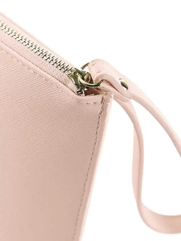 Pochette Grande in Ecopelle Multiuso con Chiusura a Zip Oro – Personalizzabile