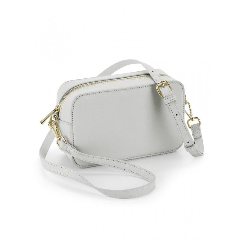Borsa Rigida Con Tracolla In Ecopelle