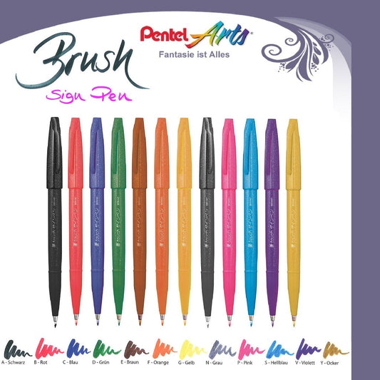 Brush Sign Pen Punta Pennello