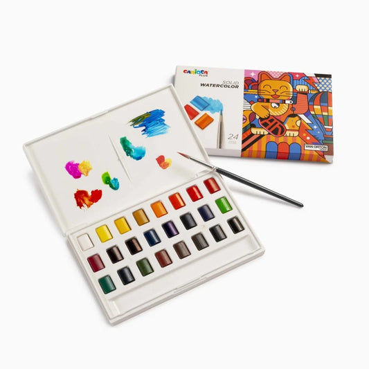 Carioca Plus Watercolor acquerelli in plastica