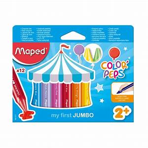 Color Peps -Colori A Cera Maxi - Certificati + 1