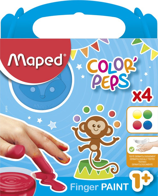 Color Peps Colori A Dita Da 4 Colori Gr. 80 - Certificati +1