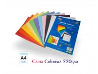 Pacco da 100 Fogli di Carta 220g Monocolore