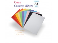 Pacco da 100 Fogli di Carta 80g in 10 Colori Assortiti