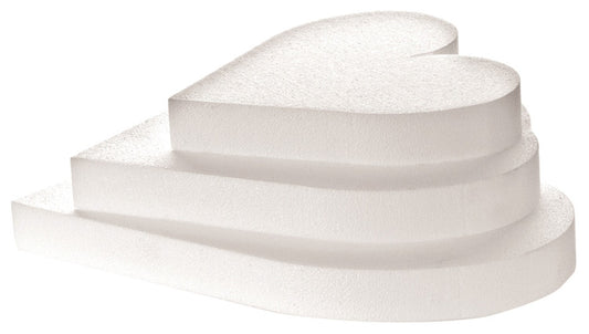 Base polistirolo cuore  h. cm. 10